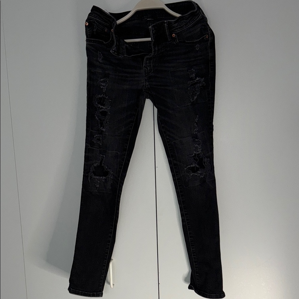 American Eagle Airflex Black Denim Jeans
